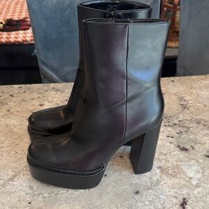 Zara Black Heeled Boots